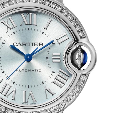 ballon bleu cartier 33mm|cartier ballon bleu diamond bezel.